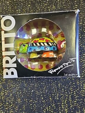 BRITTO Colorful Turtle Ceramic Figurine - Multicolor